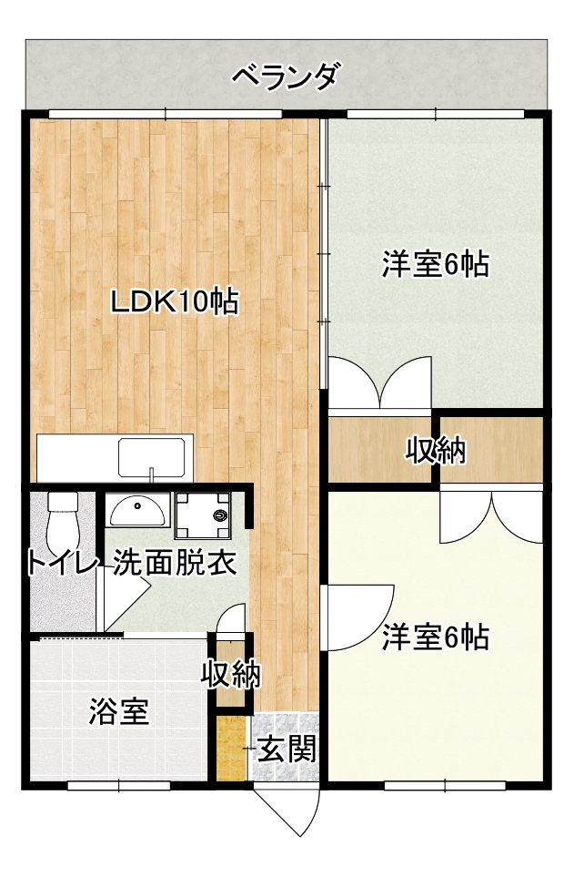 【那覇市首里石嶺】座波第７アパート2-B＊２LDK